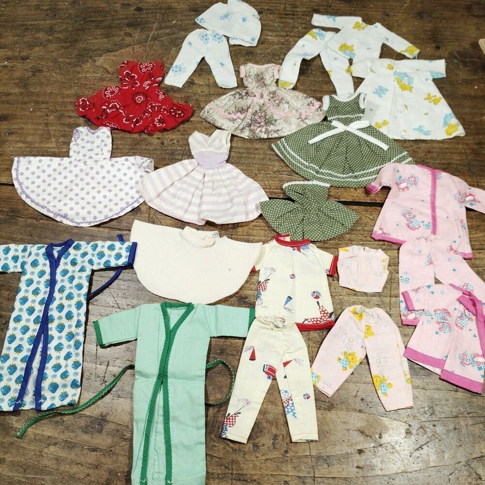 Huge Lot Barbie Doll Clothes Dresses Pants Shirts Pajamas Robes Handmade Ken?